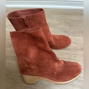 Doen Suede Ankle Boots - Rust